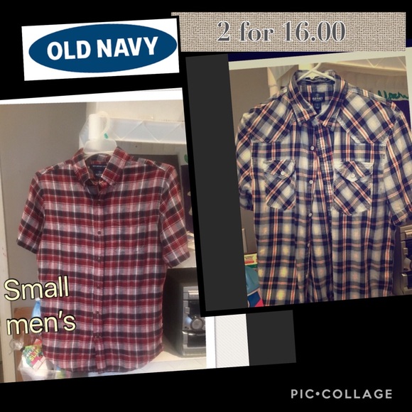 Old Navy men’s shirts- 2 pack both small - Picture 1 of 3